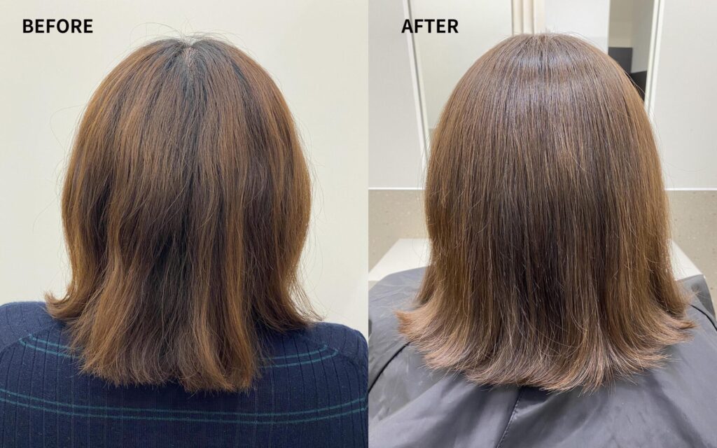 アイロンなしブローのみ